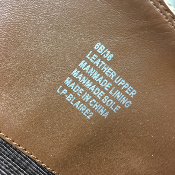 Lucky Brand studded leather brown tan tall boots - Picture 7 of 8